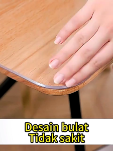 【99 years Durable for】 PVC Table Mat Cover Transparent PVC Table Mat Clear Oil proof Easy To Clean Anti-Slip Scratchproof waterproof Cover 1.0mm / 1.5mm Thickness Waterproof Plastic Table Cover Clear Protective Table Pad Plastic Table Cover