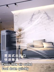 ✨✨EDWARD 75L Commercial Air Cooler Mobile Water Cooling Fan Remote Control Air Conditioner for Home