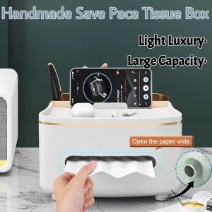 High-End Handmade Light Luxury Tissue Box Remote Control Holder Organizer Home Decoration Suitable For Bathroom