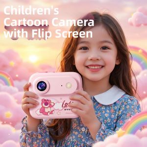 JIANLEXI | Strawberry Bear Cartoon Camera for Kids High Definition
