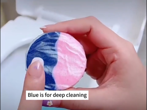 Toilet Bowl Cleaner Treasure Blue Tablet Block Flush Cleaner Bubble Wash Bathroom Fragrance Pembersih Tandas