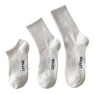 JOSEN LIGHTING | Antiperspirant Deodorizing Cotton White Spring Summer Mens Medium Socks