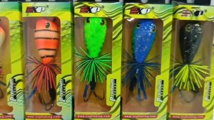 EXP TWIN STEP STEP WOODEN JUMP FISHING FROG (L-TSJF-TS)