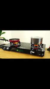 [TẶNG CHẢO CHỐNG DÍNH] Bếp Gas Hồng Ngoại Cao Cấp Mặt Kính Cường Lực An Toàn - Tiết Kiệm Gas