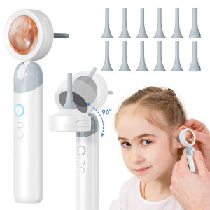 Visual Ear Camera 3.2mm Lens 1080P HD Ear Mouth Nose Check with 4 Lights for Kids and Adults Pets Support Take Photo Connect PC