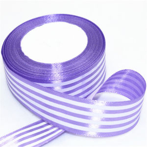 2.5CM Fashion Stripe Ribbon Colorful Silk Flower Bouquet Packaging Supplies Flower Shop Materials Cartoon Ribbon Fabric Accessories