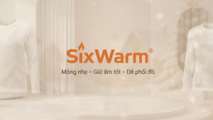 Áo Thun Giữ Nhiệt Nữ SixWarm - Tay Dài Cổ Tròn – Cotton Mịn Dày Dặn Co Giãn Mềm Mại