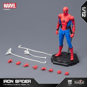 Fondjoy | Fondjoy Action Figure Assembled Model Spider-Man Stark Suit Joints Moveable 1/12 ABS Material Models Kit Childrens Toys Gifts