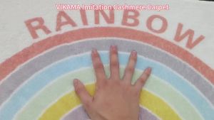 VIKAMA Cute Fun Angel Wings Bathroom Carpet Pink Love Wave Edge Design Bathroom Bedroom Entryway Carpet Ins Style Home Decor