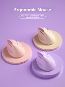 B．O．W | Vertical Dual-Mode Wireless Bluetooth Mouse Portable Ergonomic