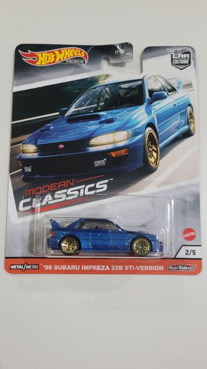 HOT WHEELS CAR CULTURE MODERN CLASSICS 98 SUBARU IMPREZA 22B STi