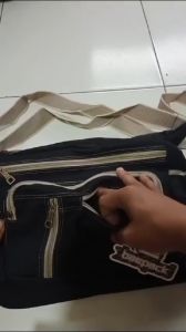 Tas Selempang Messenger Bag Bahan Kanvas / Shoulder Bag baepack Kanvas