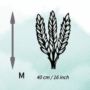 CIFbuy | CIFBUY Metal Wheat Wall Art Farmhouse Decor Rustic Iron Craft Ornament For Kitchen Garden Indoor Outdoor Harvest Ornament