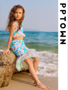 PPTOWN | UV Protection Quick Drying Mermaid Tail Swim Dress
