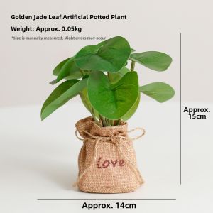 Simulated Small Potted Plant Decoration