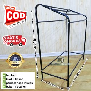Jemuran Handuk Jumbo 5 Palang Bahan Full Besi Kuat Dan Kokoh
