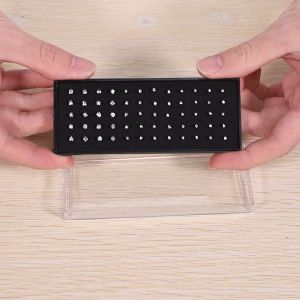60pcs Stainless Steel Nose Studs Rings Piercing Pin Body Jewelry 22G 1.5mm 2mm 2.5mm