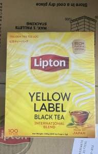 Trà Lipton Túi Lọc Nhãn Vàng hộp 100 gói/2G(hàng cty VN và Nhật)
