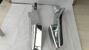 J130S06 CHROME TYRE MUDGUARD COVER SET FUSO FEB83 3TON IMPORT MODEL LORRY TRUCK AKSESORI