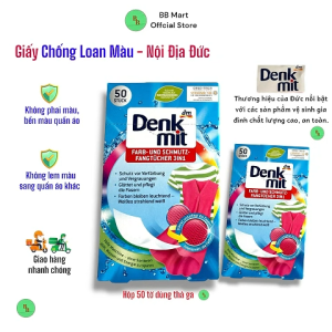 Giấy chống Phai màu Hút màu Chống loang màu Tẩy Trắng quần áo Denkmit Đức 24 và 50 tờ