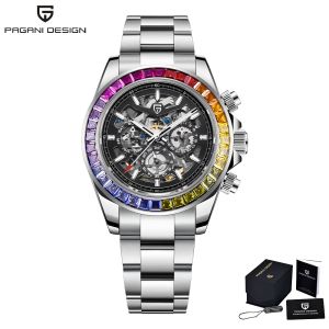 Pagani Design | PAGANI DESIGN PD1777 HZ2196G WATCH| 2026 New Skeleton Men Mechanical Watch Sapphire Crystal Stainless Steel Business Wristwatch