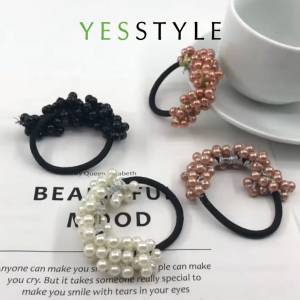 Yesstyle Ikat Rambut Mutiara Fashion Kunciran Karet Rambut Elastis