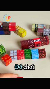 Đồ chơi Minecraft xếp hình khối nam châm 2cm trí tuệ cho bé PeeKaPaw Toys