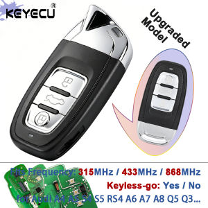 KEYECU 315 / 433 / 868MHz Smart Keyless-Go Remote Key Fob for Audi A6L A4 A5 S4 S5 RS4 A6 A7 A8 Q5 Q3 2008-2019