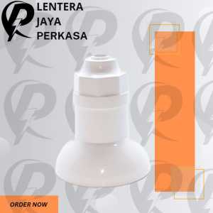 Fitting lampu gantung jumbo e-27 putih shengwei kuningan bahan tebal berkualitas