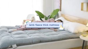 Mattress Lamb Velvet Wool material Foldable Bed Single/Double Bed Foam Tatami /Home/Dormitory/Bedroom Comfortable Soft Breathable