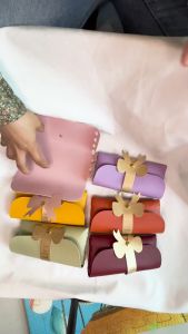 Bowknot Leather Gift Bag Goodies Bag Doorgift Bag Wedding Beg Kahwin Sampul Raya Gift Bag Kotak Telur Bag Kenduri