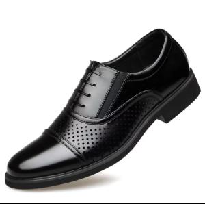 Height Increasing Business Three-pin British Mens Dress Shoes