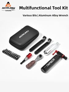 ACRUNU | Ratchet Socket Tire Lever Quick Inflate Pump Multi-function Tool Bag