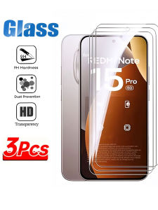 3PCS Screen Protector For Xiaomi Redmi Note 15 Pro 5G Note 14 4G 14S 13 12 11 Pro Plus Tempered Glass for Redmi Note 12S 11S 10S