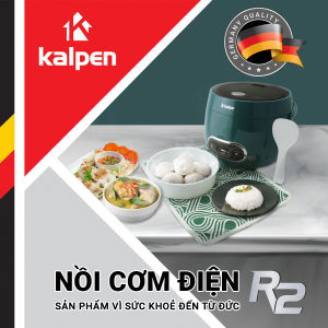 Nồi cơm điện ủ ấm 3D Kalpen R2 1.2L 500W - Hàng chính hãng - Bảo hành 24 tháng