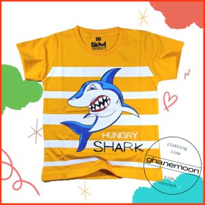 Baju Kaos Anak Motif Baby Shark / Kaos Oblong Anak Karakter Animal Bahan Cotton Combad