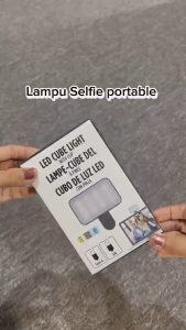 Lampu Selfie Jepit Portable Wireless 3 Warna Suhu Lampu Adjustable Mini Lighting Handphone Laptop Serbaguna