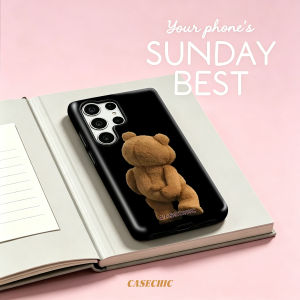 Potdemiel | Teddy Bear & Bows Case for Samsung Galaxy S26 S25 S24 S23 Ultra Drop Resistant Glossy Dual-Layer Cover CaseChic
