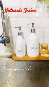 NATURALS - Botol Sabun Isi Ulang Pump 500 ML 300 ML Black Hitam Rose Gold Pink