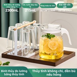 GIANXI | Bình Nước Đo Lượng Dung Tích Lớn Chống Nhiệt