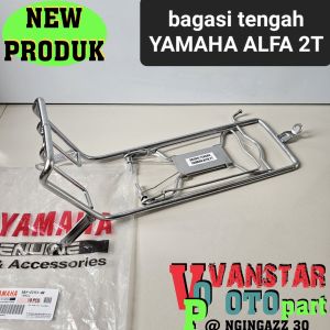 BAGASI TENGAH RAK JEPIT YAMAHA ALFA 2TAK CHROME BAHAN FULL BESI