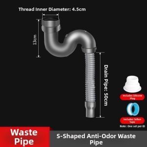 Kitchen Sink Drain Kit for Double Basin
