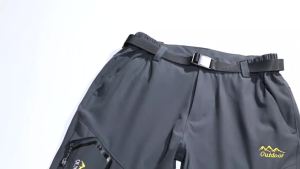 TRVLWEGO Mens Hiking Convertible Pants Waterproof Lightweight Quick Dry Zip Off Fishing Travel Safari Outdoor Cargo Work Trouser