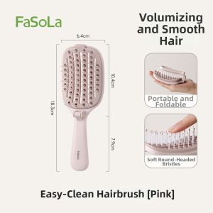 FaSoLa | Paddle Detangling Comb for Volumizing Top of Head Anti-static Massage Curly Hair
