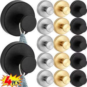 3PCS Stainless Steel Suction Cup Hook Bathroom Punch-free Strong Adsorption Hanger Reusable Towel Holder Home Wall Hanger