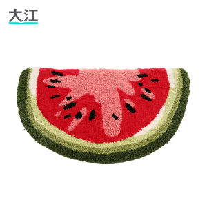 Water Absorbent Slip Resistant Watermelon Shaped Carpet