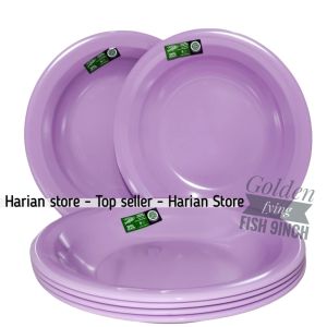 3 PCS PIRING MAKAN MELAMIN GOLDEN CAP IKAN BAHAN MELAMIN ASLI DAN TEBAL BISA BAYAR DITEMPAT