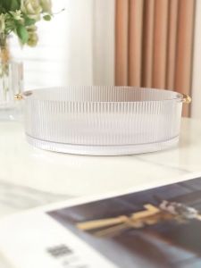 COLOGO 🥇 Nordic Style 360 Degree Rotation Multi-Functional Storage Holder Desktop Cosmetic Kitchen Sundry Tray