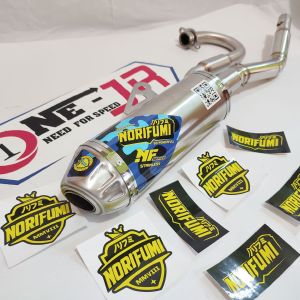 KNALPOT RACING NORIFUMI CRF 150 L KLX 150 BF DTRACKER 150 NORIFUMI ROCKET 4 COMPETISI