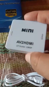 HDMI To AV Converter HDMI To Old TV RCA AV/CVBS Adapter Mini HDMI2AV Video Converter Scaler Adapter